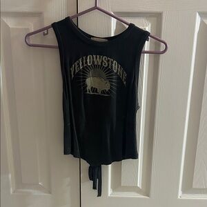 Altar'd State Black Graphic Muscle Tee